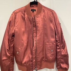 Topshop Rust Bomber Jacket
